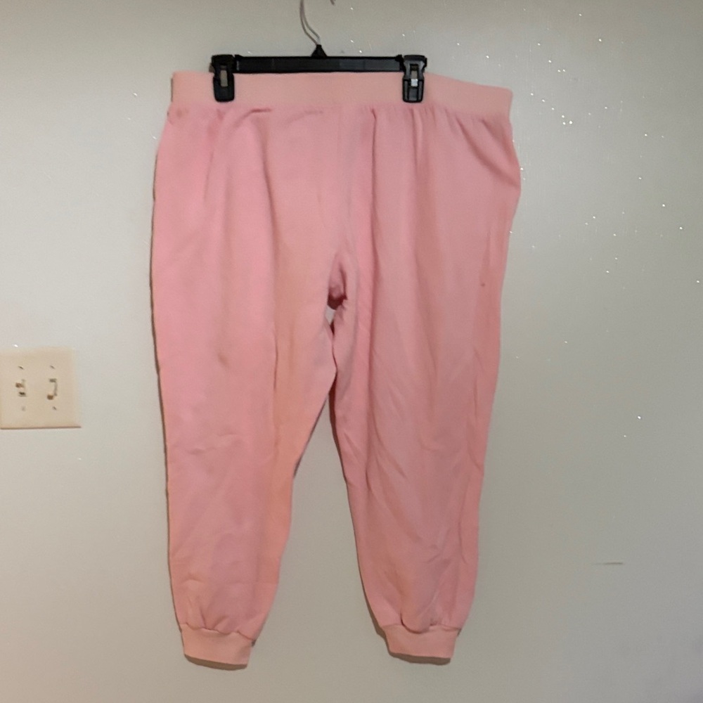 FRIENDS Pink Pajama Pants with Blue Logo - Picture 2 of 3
